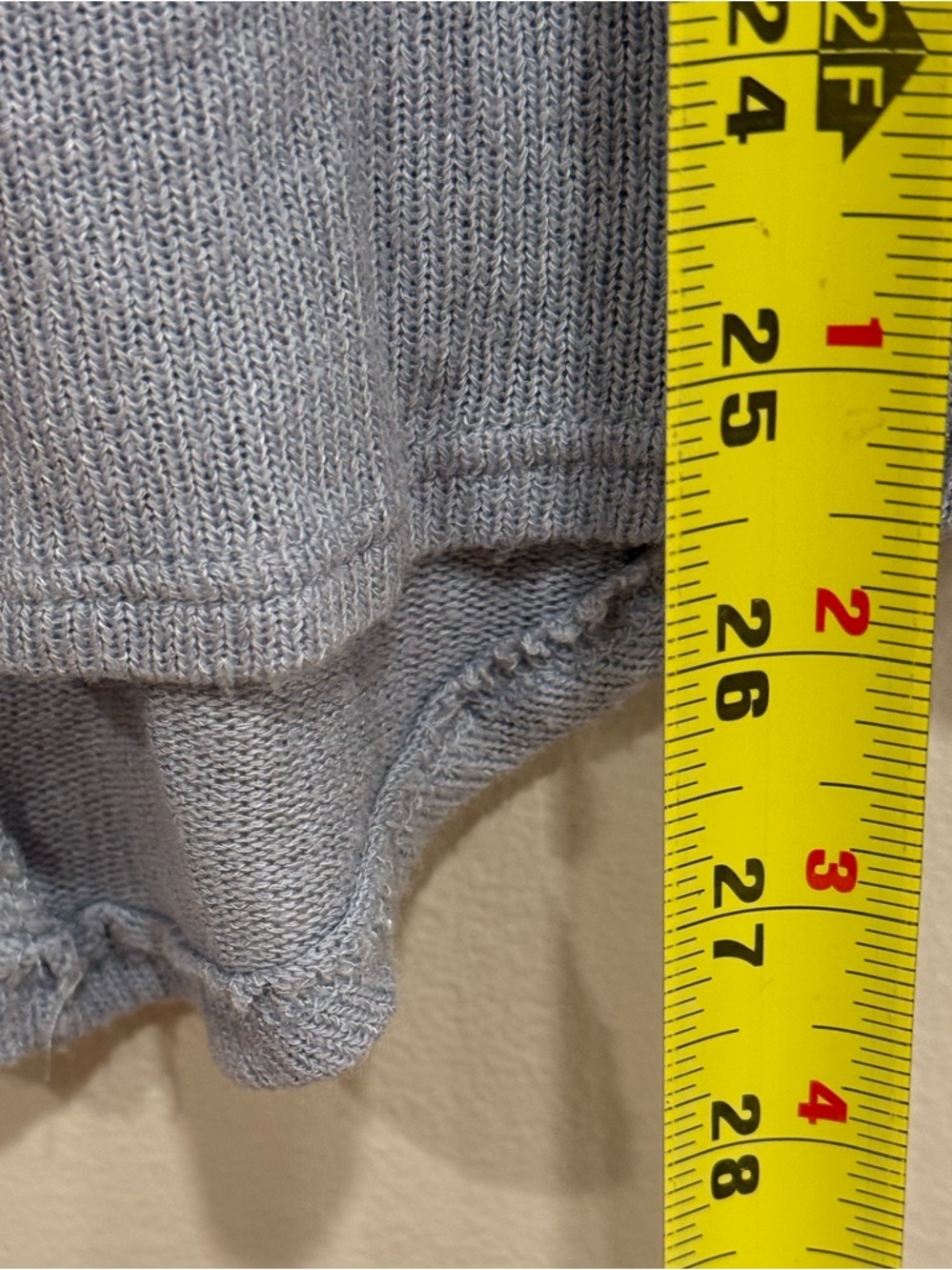 Express One Eleven Knit V-Neck Blue Gray Short Sleeve Top Women's Size Small - Picture 2 of 5